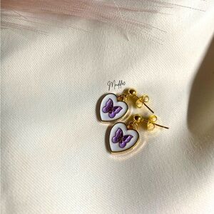 LAST ONE - Handmade Butterfly Earrings